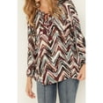 thumbnail image 3 of Shyanne Women's Printed Rayon Dobby Peasant Blouse - SWFA23W27   US, 3 of 4