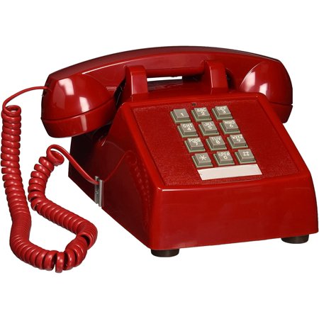 Cortelco ITT-2500-V-RD na 1-Handset Landline Telephone, Red