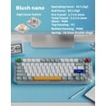 thumbnail image 4 of nuphy Kick75 Clavier Mécanique Sans Fil avec Bouton, Disposition 75 % 80 Touches Rétroéclairé RVB, Clavier Bas Profil à Commutation à Chaud avec Capuchons de Touches PBT, Clavier de Jeu, 4 of 8