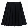 thumbnail image 4 of mgoYE Girls Knee Length Skirts | A Line Skirt | Uniform Skirts Back to School Outfits for Playtime Size 2-17 Years(Black,10-11 Years), 4 of 4