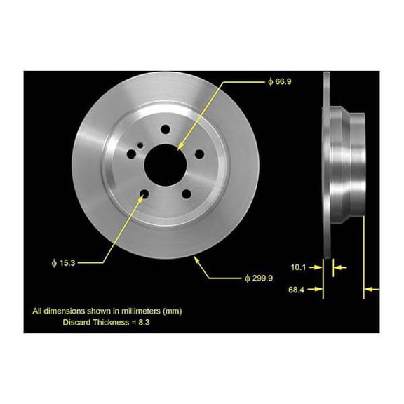 Bendix PRT5482 Disc Brake Rotor