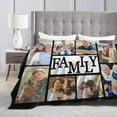 thumbnail image 4 of Custom Blanket Personalized Photos Text Collage Customized Picture Throws Blankets for Adults Kids Family Birthday, 1 Photo, 30x40 Inches, 4 of 6