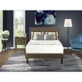 thumbnail image 2 of East West Furniture 2-piece Wood Bedroom Set in Brown/Distressed Jacobean, 2 of 8