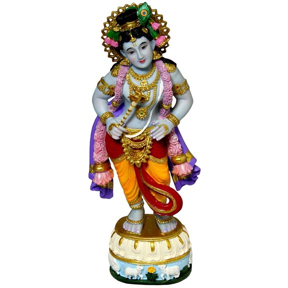 Krishna Statue 15.5" Kartamashayi Krishna with hands on His hips (K66)