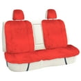 thumbnail image 7 of FH Group Doe16 Fluffy Faux Rabbit Fur Rear Car Seat Cushion, for Most Cars, Trucks, SUVs or Vans - Red, 7 of 7