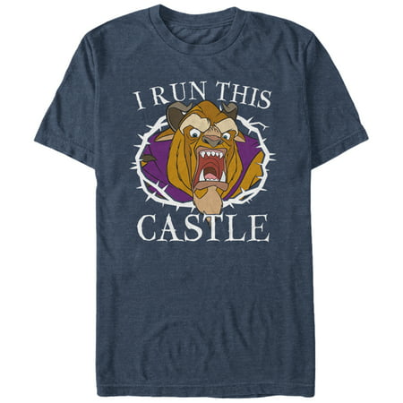 Beauty and the Beast Men's Run Castle T-Shirt