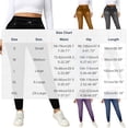 thumbnail image 3 of Women's Faux Denim Flare Pants Casual Elastic Waist Walking Imitation Denim Pants Comfortable, 3 of 7
