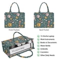 thumbnail image 2 of Large Capacity Tote Bag,Paw Prints and Bones Handbag Fashion Luxury Tote Bag,15.7"x13"x 5.1" Inches,Laptop Compatible, 2 of 6