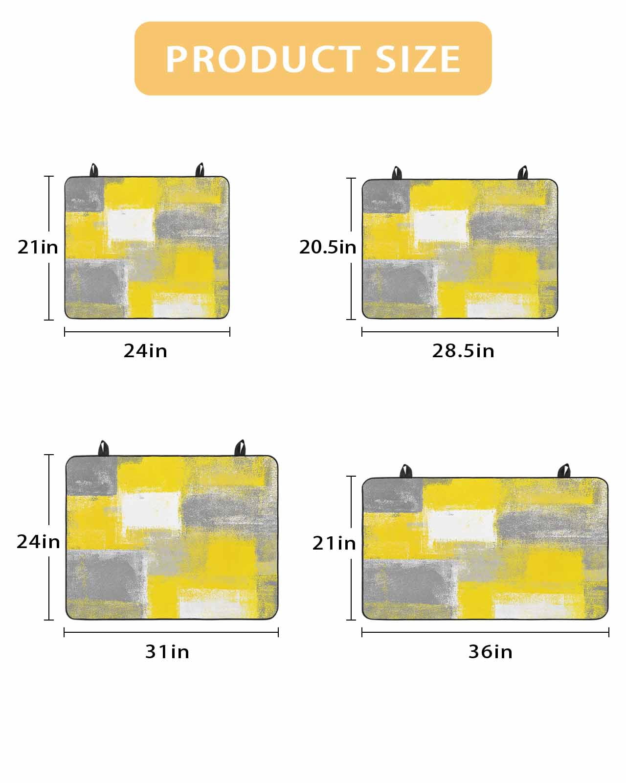nqOlkjepod Large Induction Cooktop Protector Mat 36"x21", Yellow Grey Stove Top Covers for Electric Stove, Rustic Mottled Oil Painting Abstract Texture Stove Burner Cover Mats, Glass Top Stove Cover