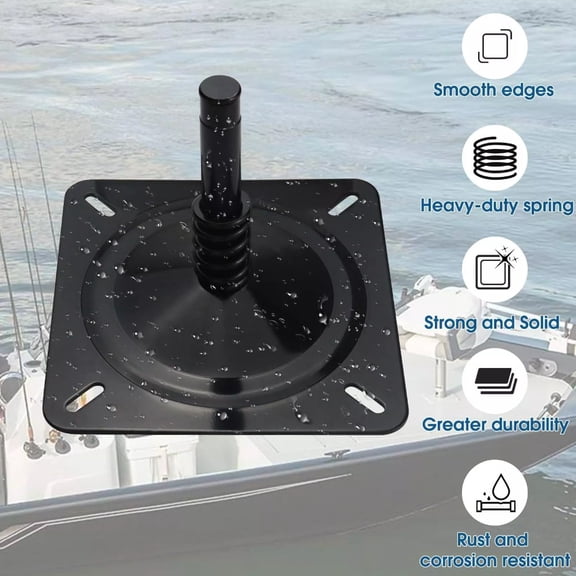 Boat Seat Pin Mount Boat Seat Pedestal Pin Seat W/ Spring for Jon and Bass Boats