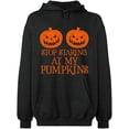 thumbnail image 2 of OXI Hoodie Sweatshirt - Halloween Starting Pumkins, Basic Casual Hoodie for Men's and Women Fleece Hoodie Long Sleeve - Dark Heather X-Large, 2 of 3