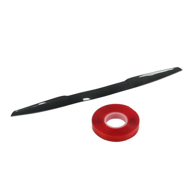 Alerón trasero de fibra de carbono brillante de 45 pulgadas, moldura para labio de maletero, ajuste universal