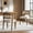 Beige + Walnut, variant on Christopher Knight Home Hand-Woven Rattan Back Dining Chairs with Beige Seat, Walnut Finish, Set of 2