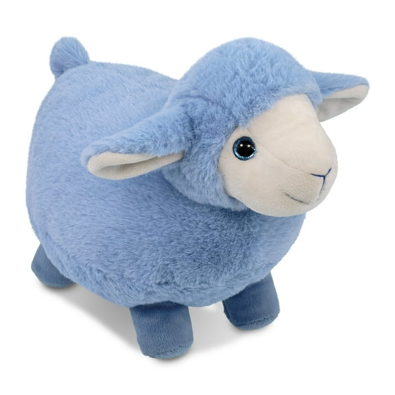 DolliBu Baby Blue Sheep Stuffed Animal - Super Soft Stuffed Animals for Girls and Boys, Adorable Stuffed Farm Creatures for Kids and Cute Farm Animals Cuddle Stuffed Animals for Adults - 11 Inches