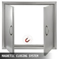 thumbnail image 6 of VEVOR 26"Wx 24"H Outdoor Kitchen Access Door Stainless Steel for BBQ Island BBQ Door, 6 of 9