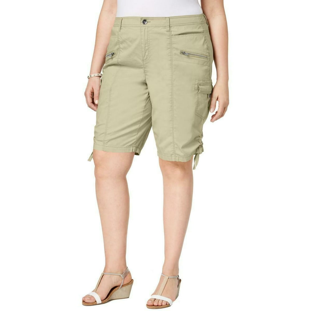 zippered cargo shorts