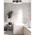 thumbnail image 3 of Dainolite 2 Light Incandescent Flush Mount Matte Black with Clear Glass, 3 of 3