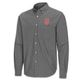 thumbnail image 2 of Men's Antigua Black New York Mets Porter Woven Long Sleeve Button-Down Shirt, 2 of 3