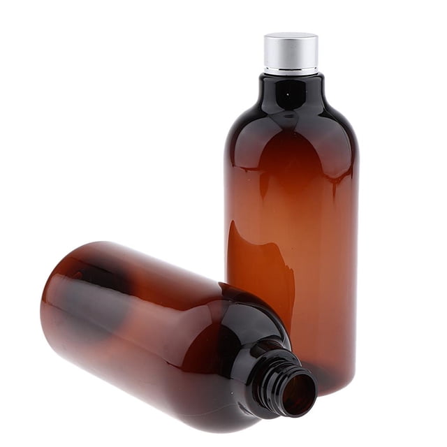 2 uds botellas de almacenamiento de champú de loción de viaje de plástico PET vacías sin BPA recargables marrón Zulema botellas de loción vacías