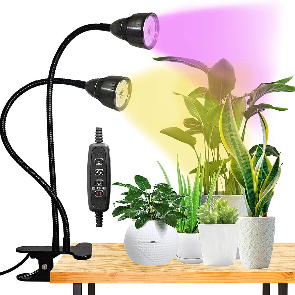 YEOLEH LED Grow Light for Indoor Plant Full Spectrum Clipon Plant
