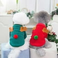 thumbnail image 3 of New Year Warm For Small Dogs Cats Christmas Chihuahua Yorkie Shih Tzu Pug Pet Supplies Dog Sweater Pet Clothing Dog Costume Coat XL CHRISTMAS FAWN RED, 3 of 8