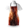 thumbnail image 3 of Outer Space Apron Nebula Gas Cloud in Deep Outer Space Galaxy Expanse Milky Way Print, Unisex Kitchen Bib Apron with Adjustable Neck for Cooking Baking Gardening, Burnt Orange Black, by Ambesonne, 3 of 3