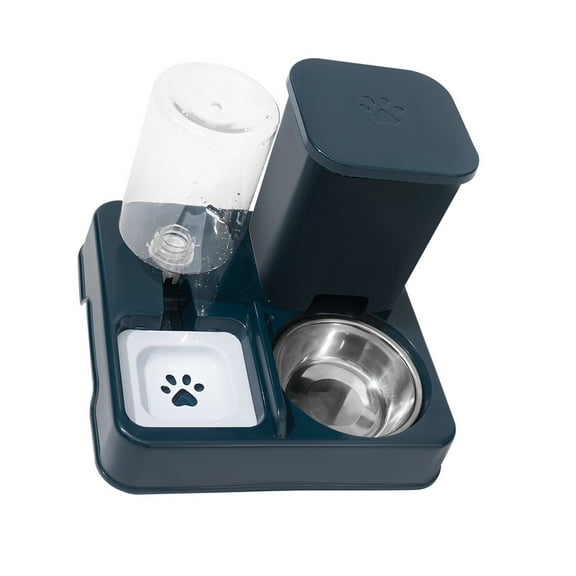 Large Capacity Feeder 2in1 Water Dispenser and Bowl Small Dog Cats Automatic Feeder for Daily Watering Feeding