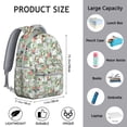 thumbnail image 6 of Maltese Dog and Flower Floral Backpack for School,Cute School Bag,Schoolbag with Adjustable Shoulder Straps & Padded Back,15.3"x11"x7.1".﻿, 6 of 6