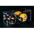 thumbnail image 6 of 2 Mini Football Helmet Display Case (not full size) - - Clear Acrylic Plexiglass with Mirror, Wall Mount and White Risers (A019-WR), 6 of 7