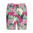 thumbnail image 4 of Wukai Orchids Flowers Men’s Short Pajama Pants With Pockets Soft Sleep Pj Shorts for Men-X-Large, 4 of 6