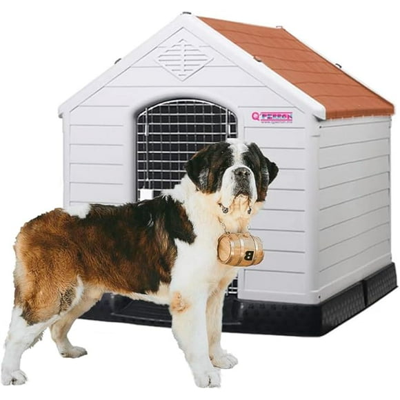 Casa Para Perro Q Perón Raza Extra Grande Con Puerta