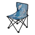 thumbnail image 2 of 600D Oxford Camping Chair Portable Foldable Chair Supports 220 lbs for Picnic, Fishing, Backpacking Butterflies and Circular Motif, 2 of 8