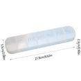 thumbnail image 3 of Rkxzt Weekly Pill Organizer 1 Time a Day. Travel Pill Box 7 Day Extra Large Compartments Vitamin Holder. Daily Pill Container 7day XL Medicine Dispenser for Fish Oil Case (White), 3 of 6