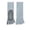 Blue, variant on Women Pilates Indoor Athletic Fitness Dancing Split Toe Floor Mid Tube Socks Five Toe Yoga Footwear Comfort Black