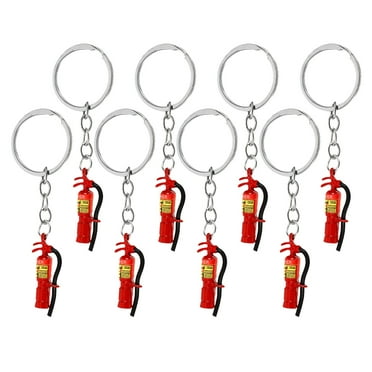 OUNONA Fire Themed Keyring Red 8pcs