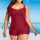 thumbnail image 5 of ¡Rebajas! Traje de baño de una pieza Prolriy para mujer, tallas grandes, vintage, fruncido, tallas 2 y XXXXL., 5 of 5