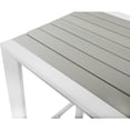 thumbnail image 4 of Meridian Furniture Nizuc Grey Wood Outdoor Patio Square Bar Table, 4 of 6