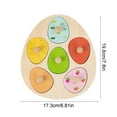 thumbnail image 3 of ChicYu Kids Early Education Shape Hand Board Teaching Puzzle Insert Board Shape Educational Toy Enhancing Fine Motor Skills and Shape Cognizant, 3 of 6