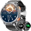 thumbnail image 1 of wonima11 Military Smart Watch for Men 1.85" HD Touch Screen 730mAh Battery Smart Watches with LED Flashlight for Android iOS （Bluetooth Call Answer/Dial Calls） Fitness Tracker with Heart Rate Blood, 1 of 1