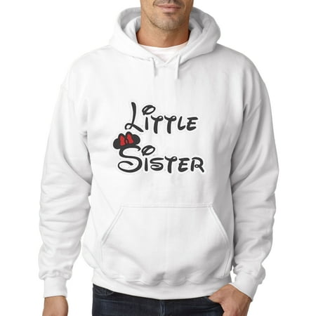 555 - Hoodie Little Sister Minnie Mouse Ears Bow Sweatshirt
