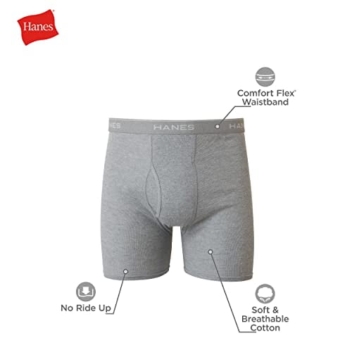 Hanes Boxer Briefs, Cool Dri Moisture-Wicking Underwear, Cotton No