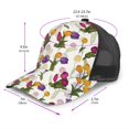 thumbnail image 3 of Picia Tulips Flowers Pattern Trucker Hat,Baseball Cap,Sun Protection Cap,Stylish Headwear,Leisure Cap,Outdoor Sports Cap, 3 of 7