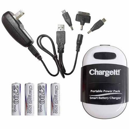PC Treasure 08858 ChargeIt Portable Powerbank Pack, Black