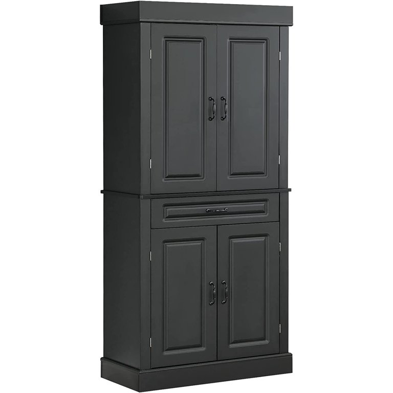 Davares 71 Kitchen Pantry Loon Peak Finish: Charcoal