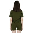 thumbnail image 5 of Inkmeso Nightwear Set for Women Short Sleeve Sleepwear 2 Piece Shorts & Top Set Soft Loungewear, 5 of 7