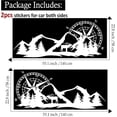 thumbnail image 2 of Cool Car Stickers for Men, Compass Mountain Big Car Decals, Vinyl Stickers for Car Side Body Door, Large RV Graphic Decals Tree Deer, 2 of 5