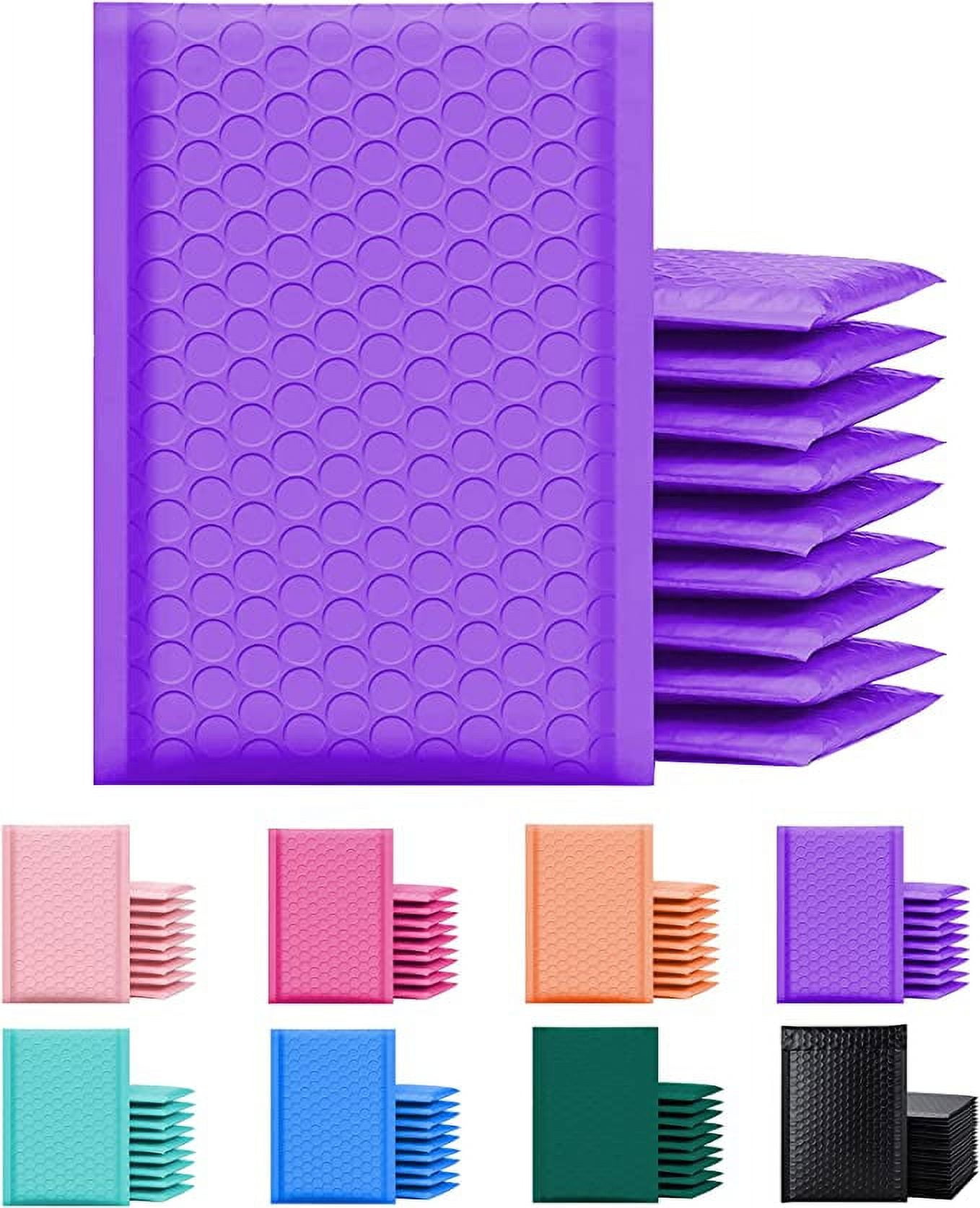 Yens Poly Bubble Mailer, Cushioning Padded Envelopes for Shipping, Mailing, Packaging,PM#000-500 pcs (4X7 in)-Purple