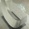 thumbnail image 6 of Pemberly Row Modern Contemporary Glass Top Dining Table in Silver, 6 of 9