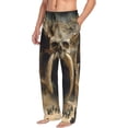 thumbnail image 6 of Salouo Ancient Skull Cave Landscape Print Pajama Pants for Men, Lounge Pants Elastic Waistband Casual Men's sleepwear Loungewear Sleep Pajama Pant -X-Large, 6 of 7