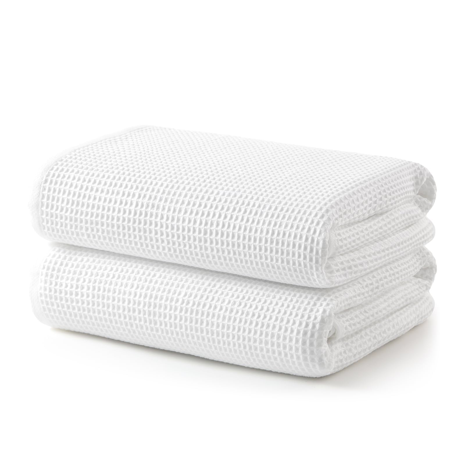 Bath Towel Set of 2 100% Cotton Lightweight & Quick-Dry Bath Towels Ultra-Absorbent and Breathable for the Bathroom Gym and Travel